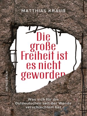 cover image of Die große Freiheit ist es nicht geworden